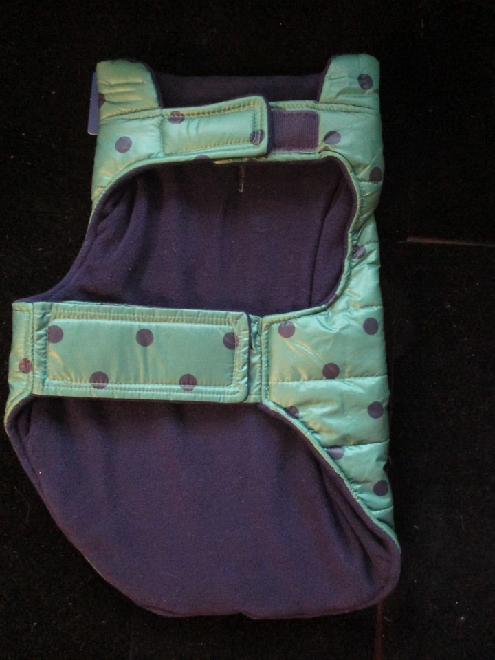 Верхняя лапа в горошек собаки пуховик куртка - новый с ярлыками - Изображение 3 из 4