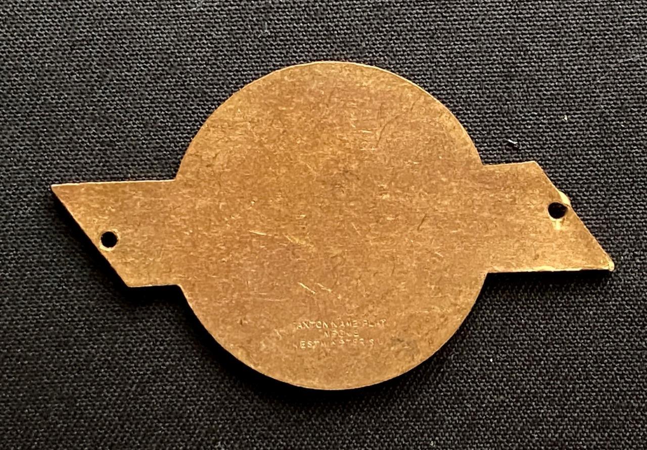 BRITISH & COLONIAL MOTORS LTD SUPPLIERS ENAMEL DASHBOARD PLAQUE EMBLEM