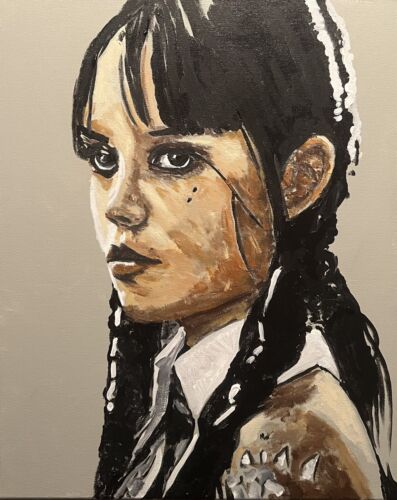 “Pocahontas”, Art, Painting Stretched Canvas #michaelscottwoodcock 16” X 20” - Picture 3 of 3