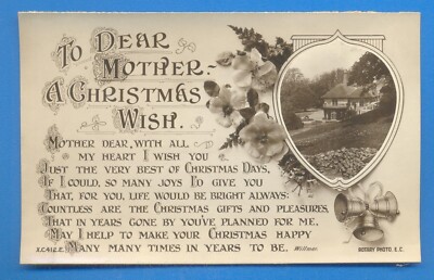 AN LIEBE MUTTER.EIN WEIHNACHTSWUNSCH.POSTKARTE