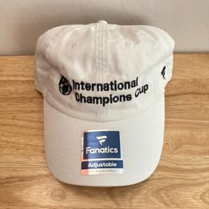 *NWT* INTERNATIONAL CHAMPIONS CUP Fanatics White Adjustable Strapback Hat (OSFM)