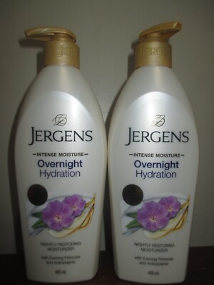 2x Jergens Overnight nightly restoring Moisturizer 400 ml (13 oz)