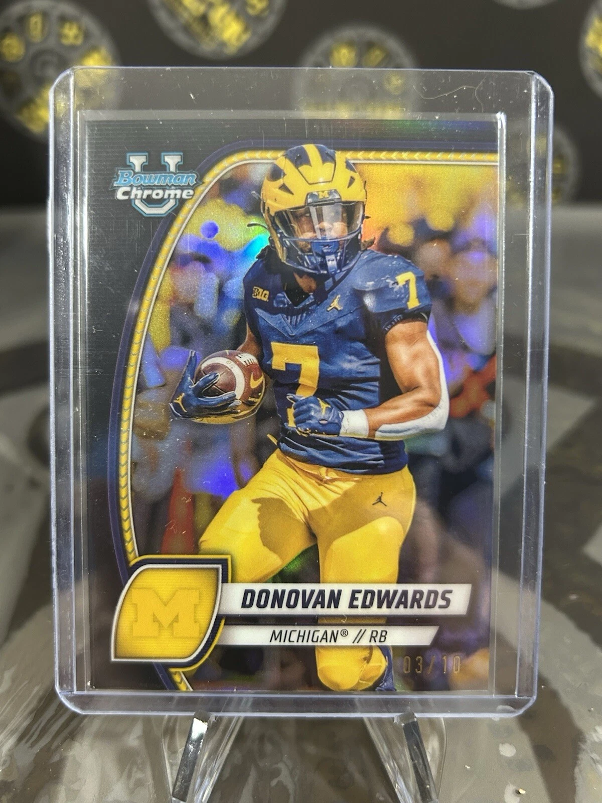 Donovan Edwards trading card