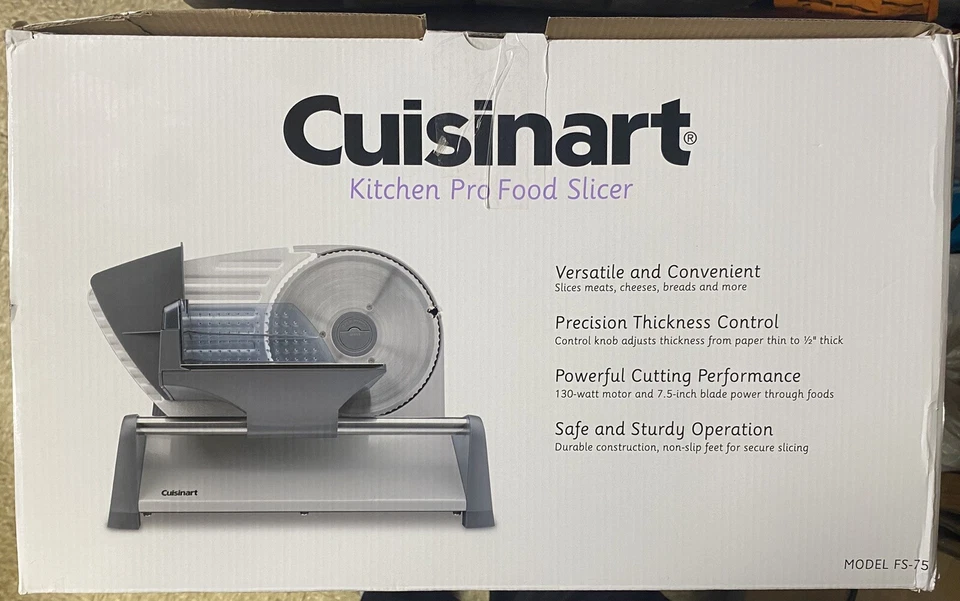 Cuisinart 厨房 专业食品切片机 - 不锈钢 - FS-75 全新 — 第 2/4 张图片
