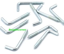 L Hook Hanging Hooks (A16) Self Tapping Screw In Right Angle Hook Wall Hooks 2cm