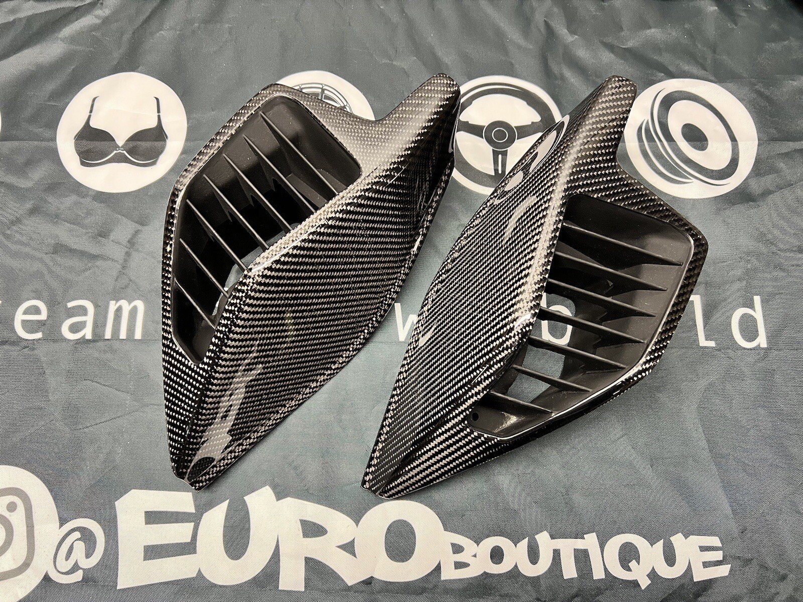 Honda Acura NSX Carbon Fiber Large Inside Door Vents (pair)