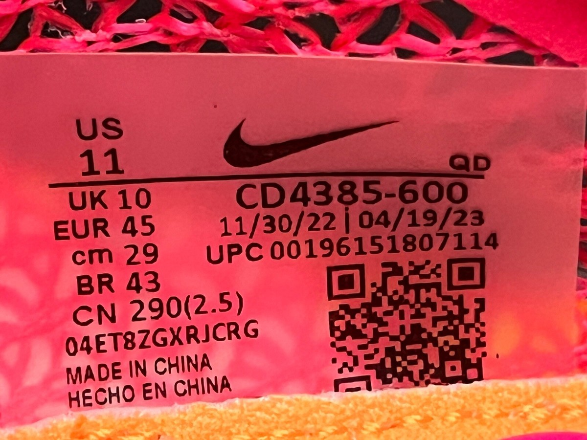 Nike Air Zoom Victory Hyper Pink Orange Black Track Spikes Men's