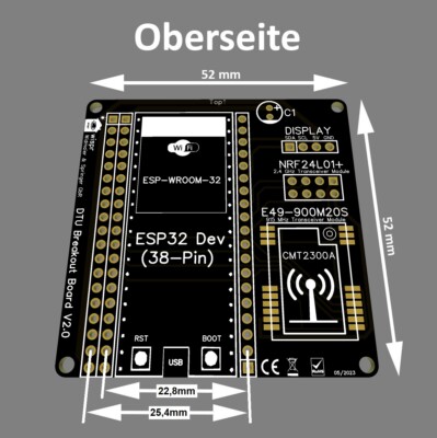 OpenDTU Platine ESP32 DIY PCB Balkonkraftwerk Hoymiles HM HMS HMT Ahoy Open DTU
