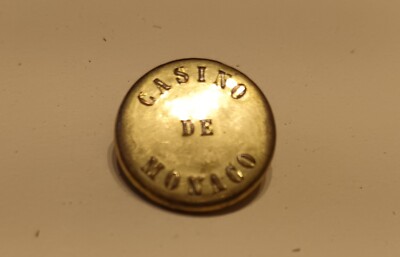 2 Goldene Groupier Knöpfe CASINO DI MONACO