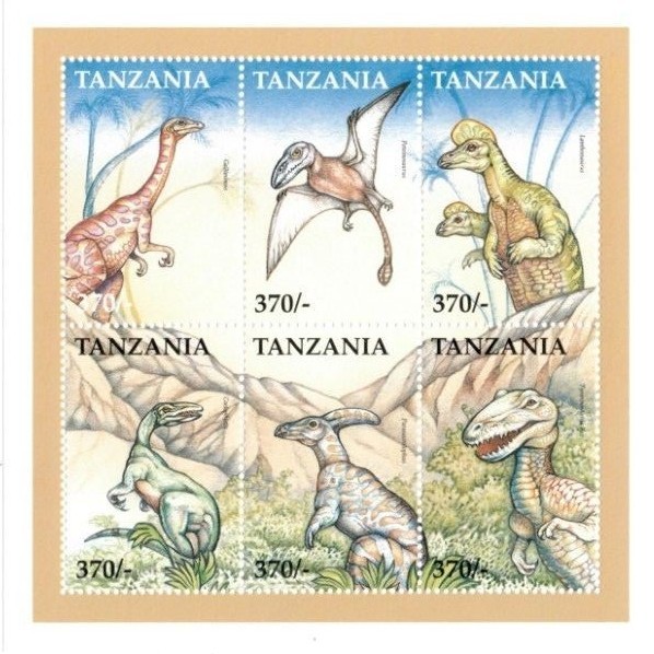 Tanzania 1999 Dinosaurs - Sheet of 6 Stamps - MNH | eBay