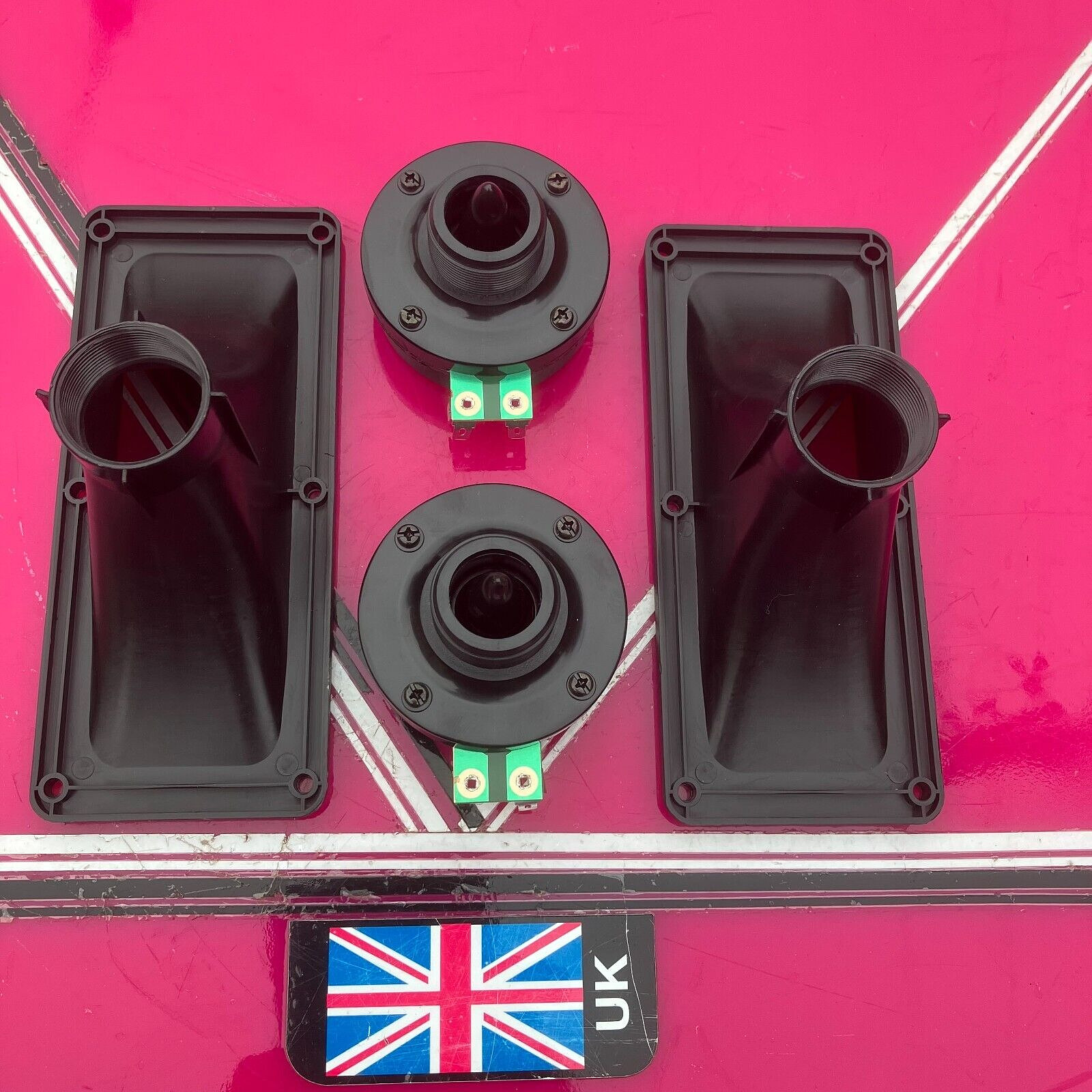 Dynamic horn tweeters (pair) 7x3 actual size 188mm x 88mm 50watt max each