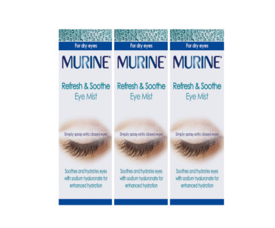 Murine Refresh & Soothe Eye Mist 10 ml NEU UK-Bestand x 3er-Pack