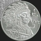1 oz silver Peace Pipe BU COA .999 Pure Indians Navajo Cannabis weed pot Navajo