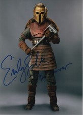 EMILY SWALLOW signed autograph 20x25cm STAR WARS MANDO in person autograph COA