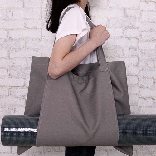 Borsa portaoggetti tappetino yoga grande capacità moda resistente tela tempo libero borsa a tracolla - Foto 9 di 20