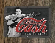 Johnny Cash American Original 8x12 Metal Wall Music Sign Poster