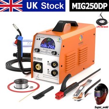 4 IN1 Gas/Gasless MIG Welder 250Amp Pulse Aluminium ARC/MIG/TIG Welding Machine