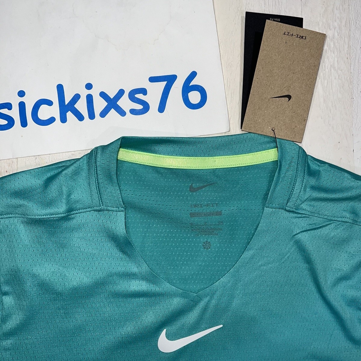 NikeCourt Dri-FIT Advantage Print Tennis Top 'Washed Teal' Sz