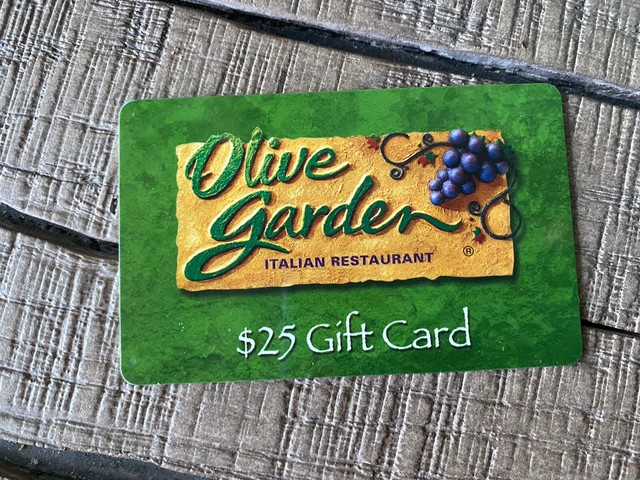 Olive Garden 25$ Gift Card For Sale Online | Ebay