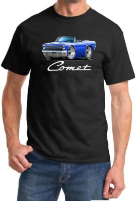 1966 Mercury Comet Convertible Full Color Tshirt NEW FREE SHIPPING