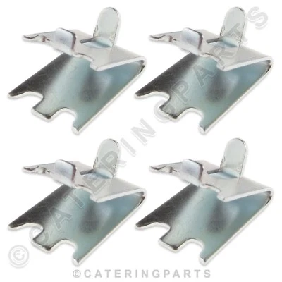 CPUK 4 x FOSTER SHELF SUPPORT CLIPS BRACKETS FOR FRIDGE FREEZER BOTTLE COOLER SHELVES