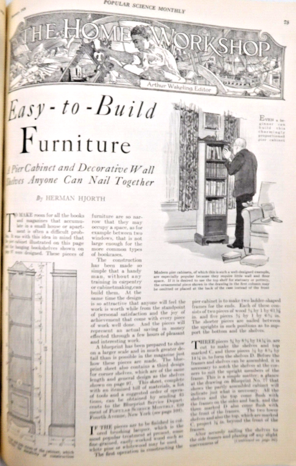 98 Years Old - 1928 – Popular Science – 97 Years Old - Magazine - 152 ...