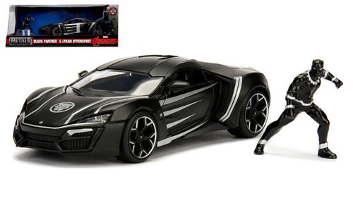Coche Auto Película Movie Escala 1:24 PANTHER WLYKAN HYPERSPORT Action Figure