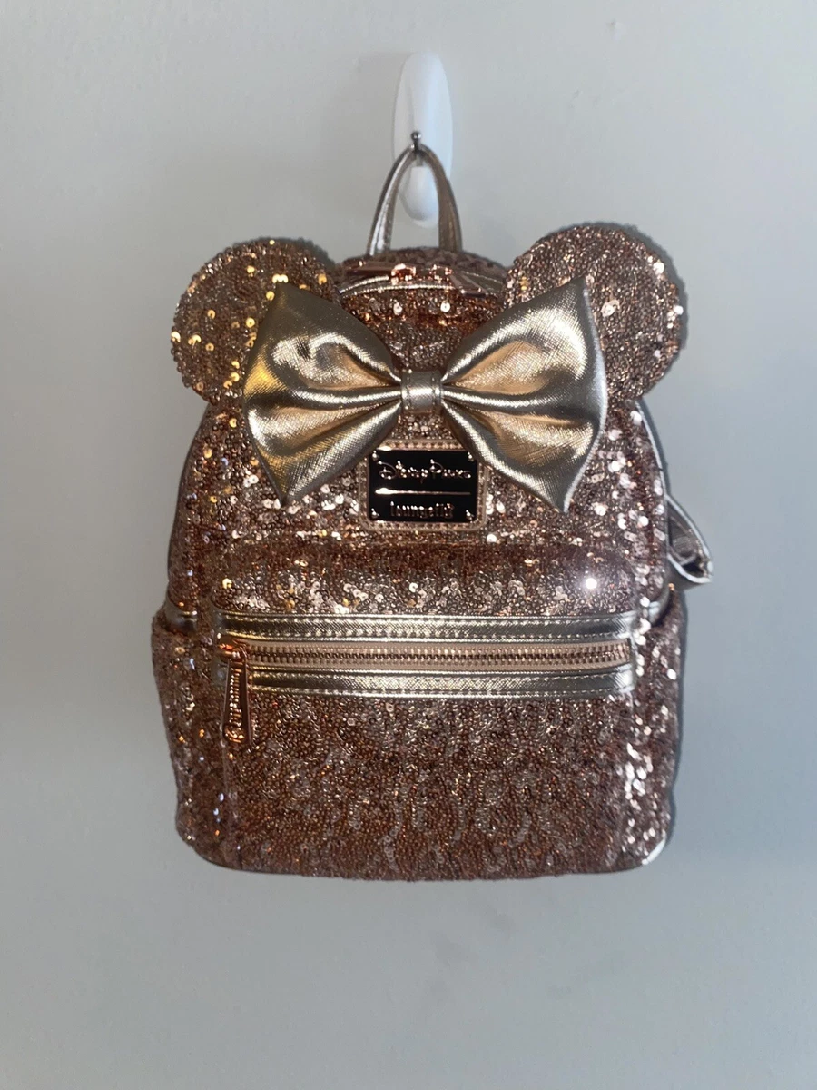 Loungefly rose deals gold minnie backpack