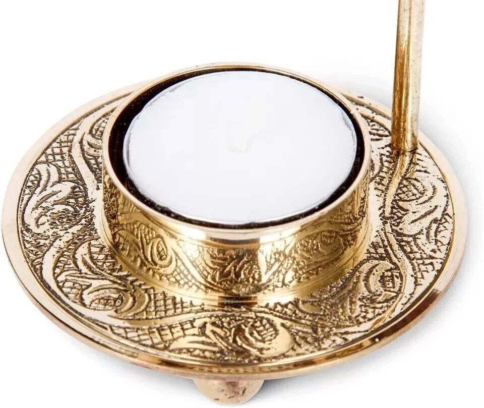 Brass Adjustable Incense Resin Burner - Charcoal Free, 5.5 Inch, Free Ship - Image 3 of 3