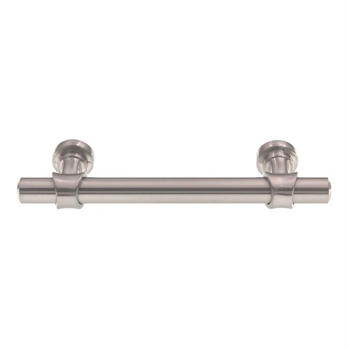 Top Knobs Asbury Bit Pull Bar Pull 3 3/4" (96mm) Ctr Brushed Satin Nickel M1288 - Picture 2 of 3