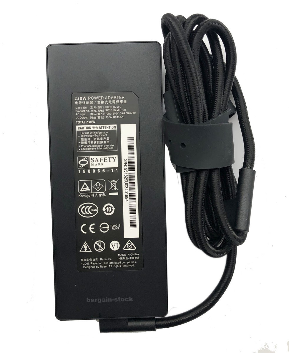 Original Razer 230W AC Adapter For Razer Blade 15 Advanced Model