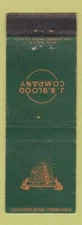 Matchbook Cover - JB Blood Company WEAR