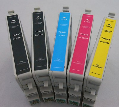 T0441 - T0444 Ink Cartridge for Epson Stylus C86 84 66 CX6600 6400 4600 3600 5PK