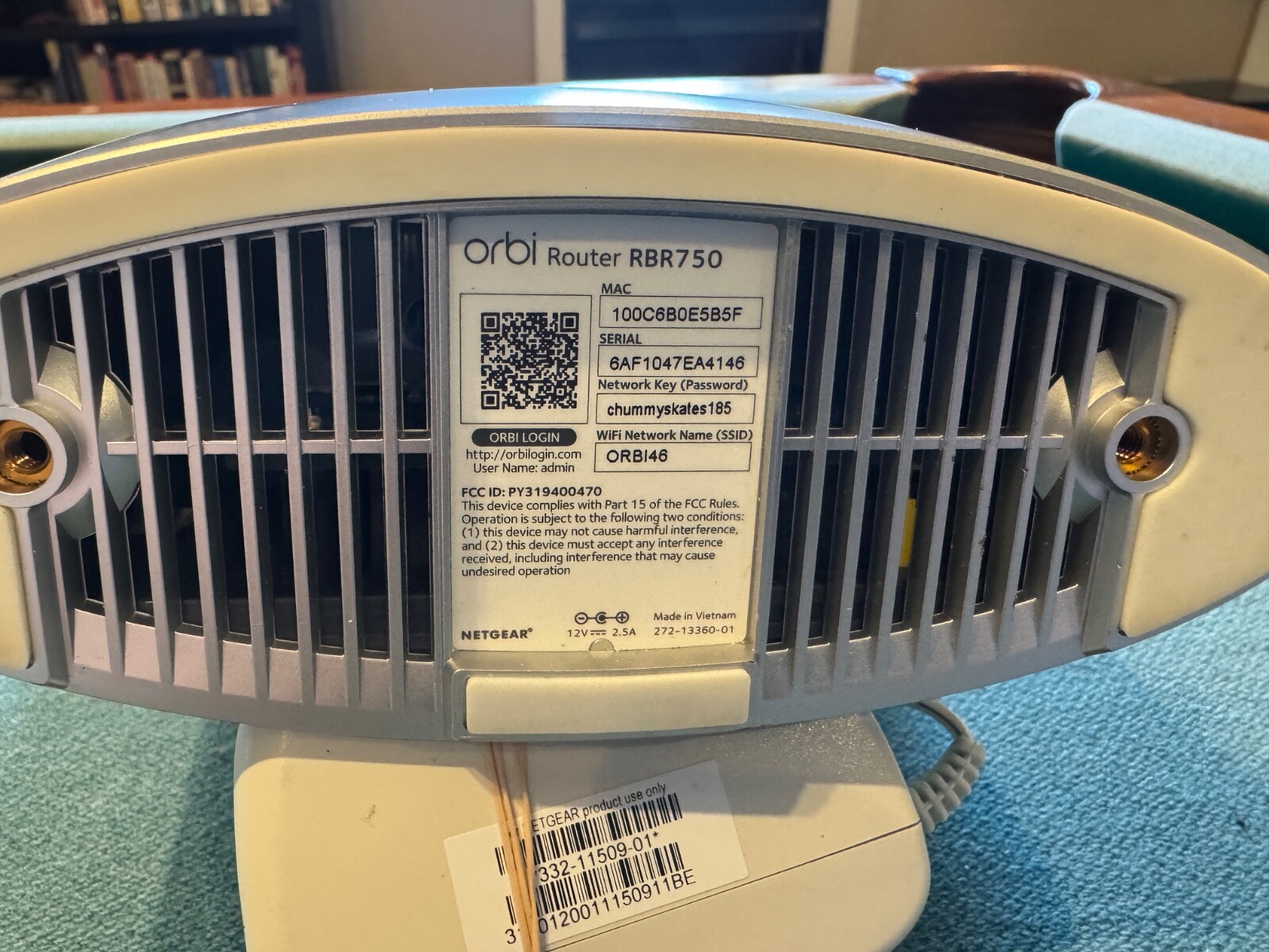 NETGEAR Orbi RBR750 Tri-band Mesh WiFi 6 AX4200 Network Internet Router ...