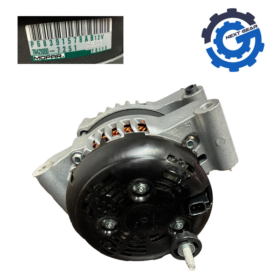 NUEVO GENERADOR ALTERNADOR OEM 2021-2024 JEEP GRAND CHEROKEE DURANGO 68391578AB Foto 3 de 4