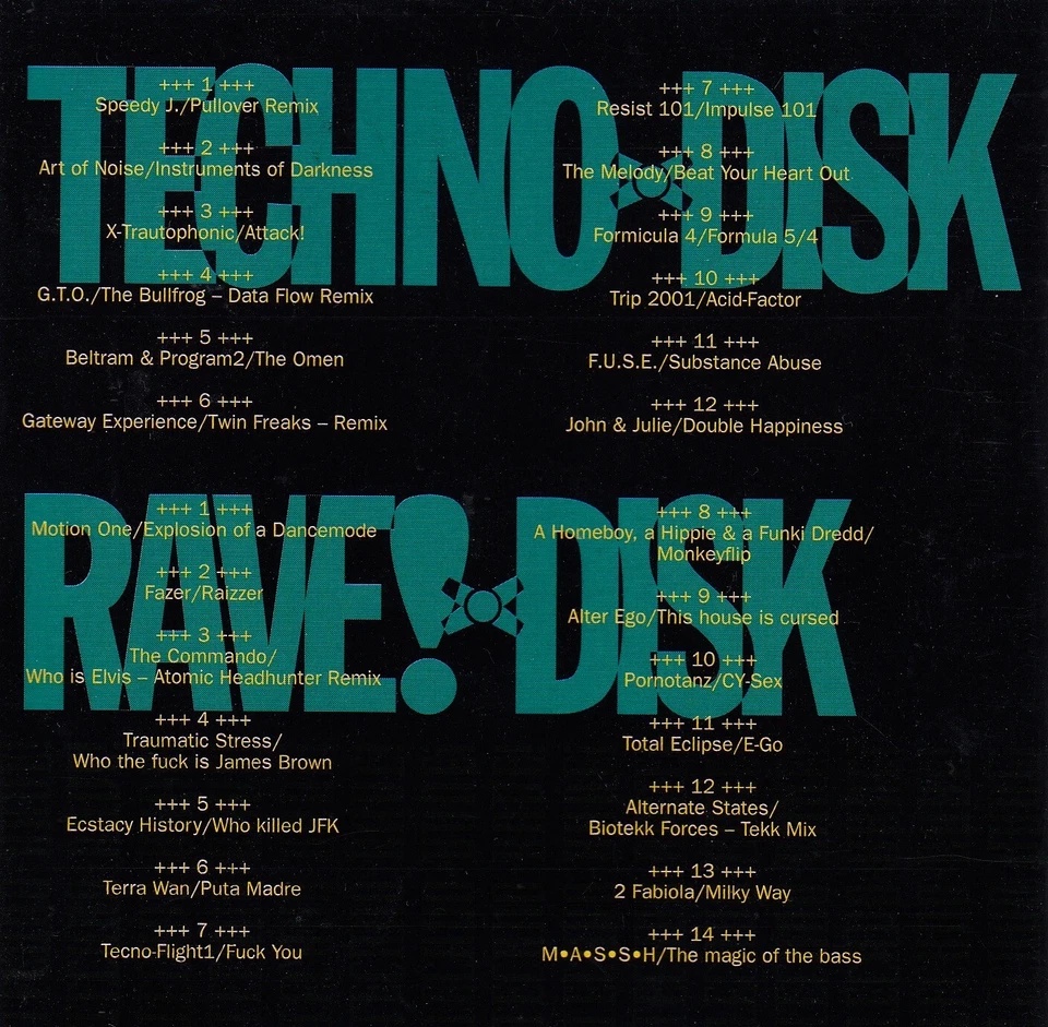 Techno Rave! 2 2CD:SPEEDY J.,BELTRAM & PROGRAM2,FORMICULA 4,ART OF NOISE,G.T.O. - Bild 3 von 4
