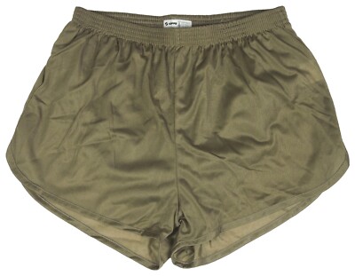 Tan Nylon Soffe Ranger Panties Silkies Running Track Shorts