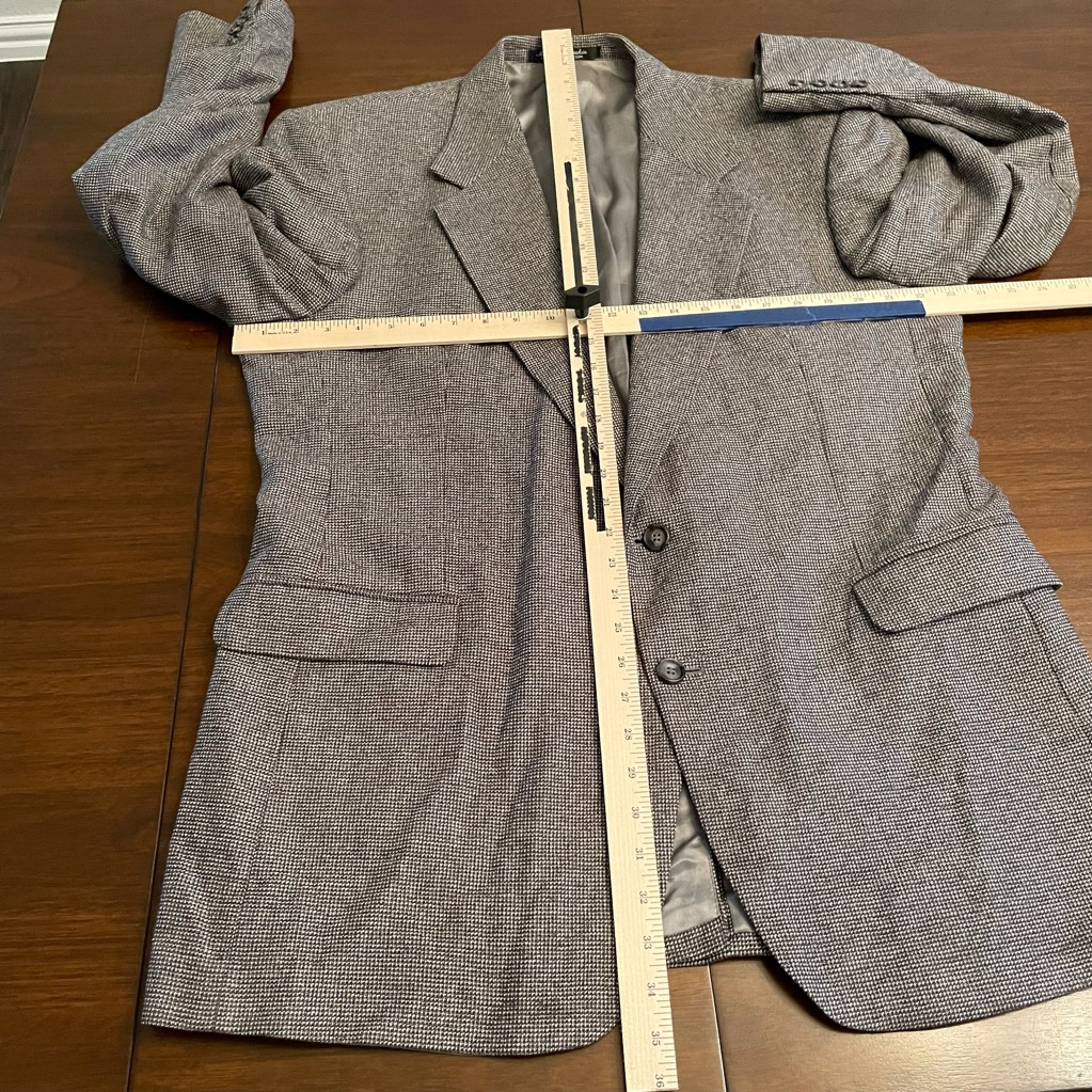 FILA Giacca tuta uomo Tailors Row Deansgate blazer seta lana grigio pied de poule 44L