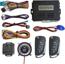 Sistema De Alarma Para Carros boton Encendido Control Remoto Todo En 1 Calidad