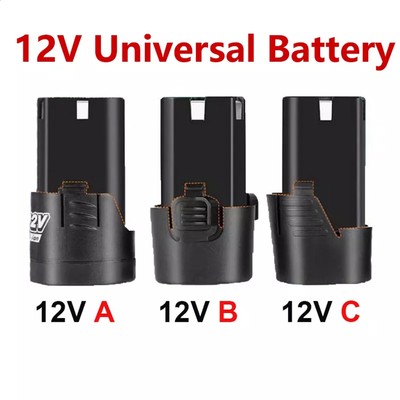 Rechargeable Li-ion Battery for Electric Screwdriver Drill 1300mAh 12V
