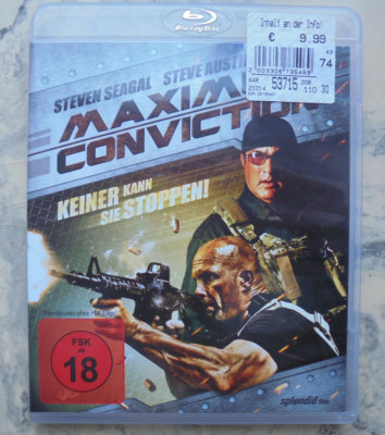 Blu Ray Maximum Conviction FSK 18 Steven Seagal