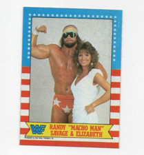 1987 Topps WWF Randy "Macho Man" Savage & Elizabeth #7