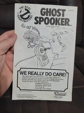 1988 Kenner Ghostbusters Ghost Spooker Voice Modulator Manual Only See Pics R