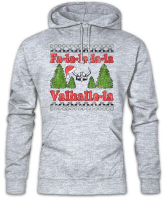 Fa-la-la-la-la Walhalla-la Hoodie Kapuzenpullover Vikings Fun Merry Christmas