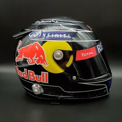 Sebastian Vettel Signed Helmet 2013 Black Redbull Display 1 Sebastian Vettel Signed Helmet 2013 Black Redbull Display 1