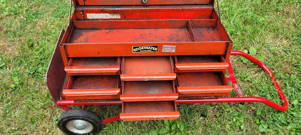 Винтажный красный ящик для инструментов Snap-On 9 высокопрочный - Изображение 4 из 4