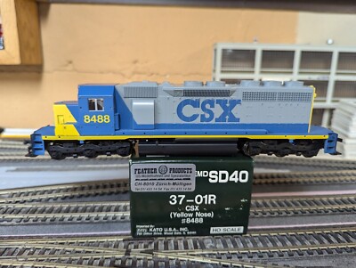 JT: Kato EMD SD40: CSX CSXT #8488 in YN2 Paint Item #37-01R - Non DCC ...