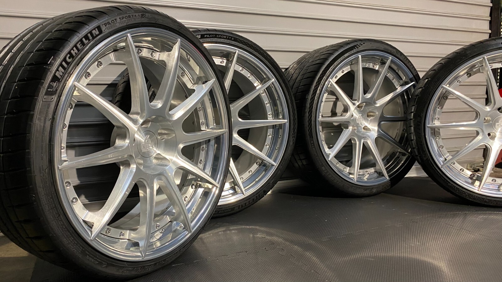 20/21" PROJECT6GR FORGED BRUSHED POLISHED LIP WHEELS MICHELIN TIRE FOR AUDI R8
