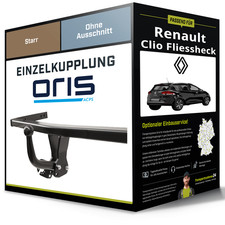 Starre Anhängerkupplung für RENAULT Clio Fliessheck 09- III Typ BR0_1/CR0_1 Oris