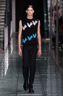 Raf Simons 12Ss Rafsimons Floral Jacquard Knit Vest Designer Luxury Limited Edit